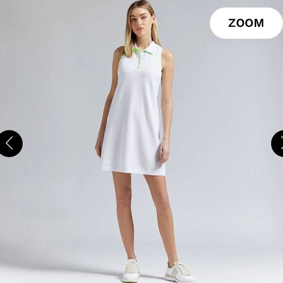 G/FORE Womens Cotton Pique SL Polo Dress NWT Large - Picture 2 of 11